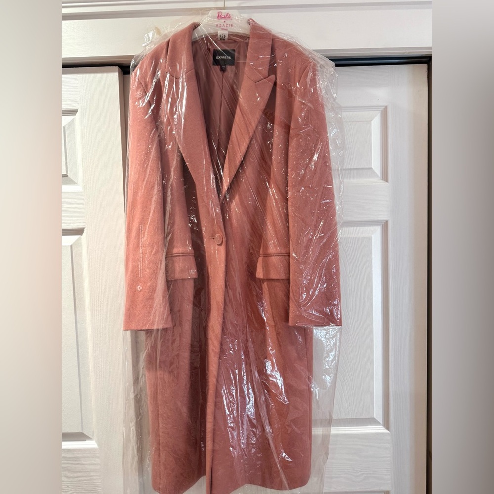 Express Women's Dusty Rose Trench Coat